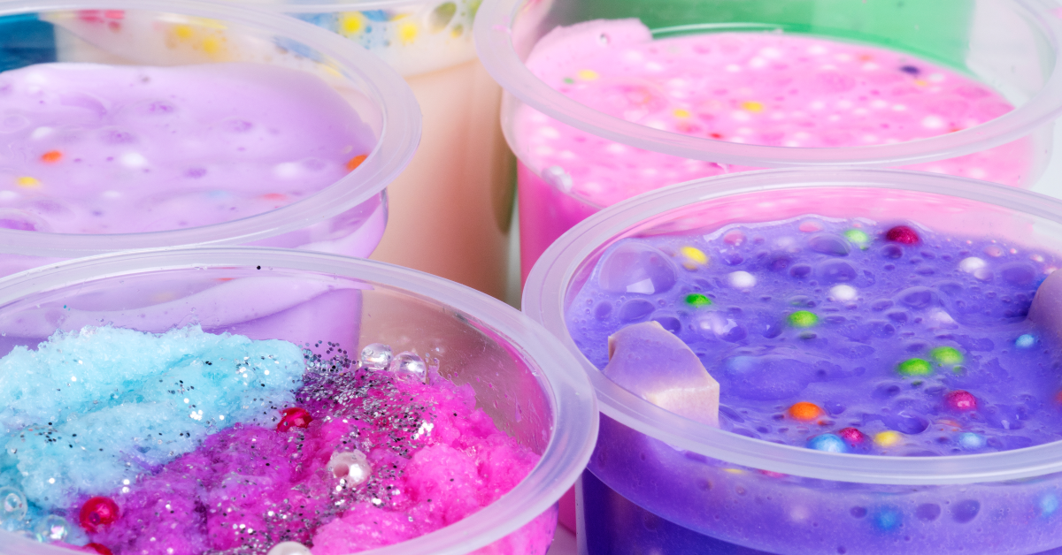 Botes de slime, experimento divertido para preescolar